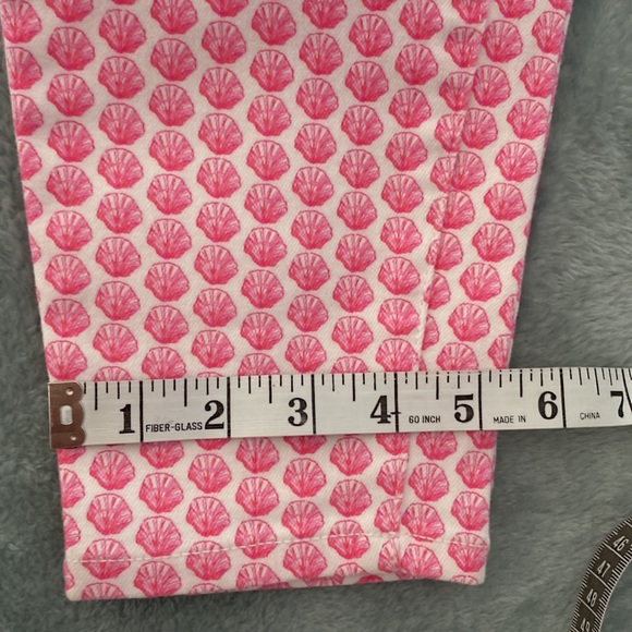 Vinyard Vines martha vinyards Nantucket Ankle Jean cotton & spandex pink &white - Picture 16 of 16